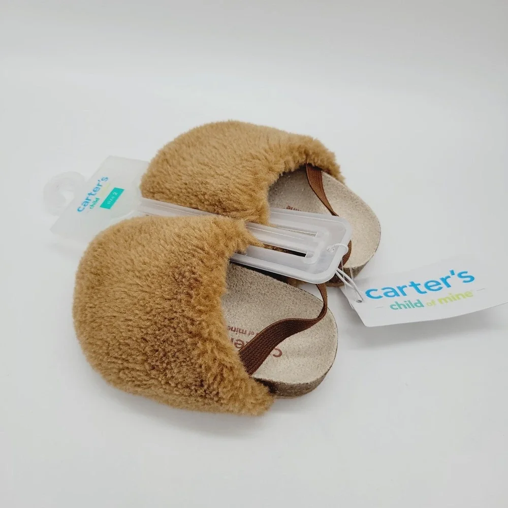 NEW Carter's Child Of Mine Baby Alya Clogs Girls Brown Size 2